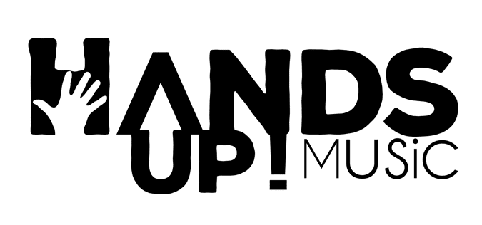 hands up music logo